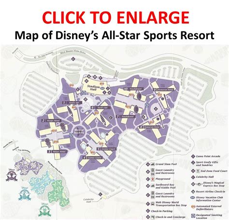 What are the cleanliness and hygiene. Map Disney's All-Star Sports Resort from yourfirstvisit.net