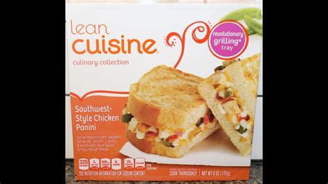 Lean Cuisine Southwest Style Chicken Panini Review Youtube
