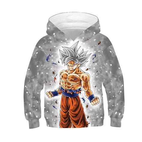 Ninth hall scribbles black hoodie. Anime Dragon Ball-Kids GOKU Printed Hoodie Hooded Pullover Tops - younghoodie