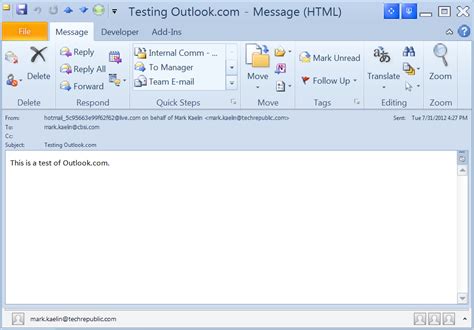 First Look Microsofts Newest Email Client Techrepublic