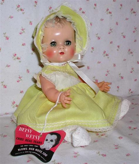 Early 1950s 12 Ideal Molded Hair Betsy Wetsy W Layette Vinyl Dolls