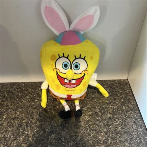 Spongebob Squarepants 9and Plush Soft Toy Hat Easter Bunny Rabbit Ears