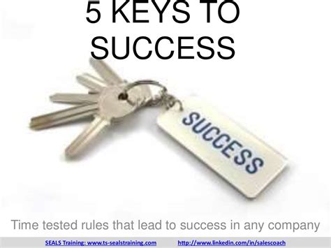 5 Keys To Success