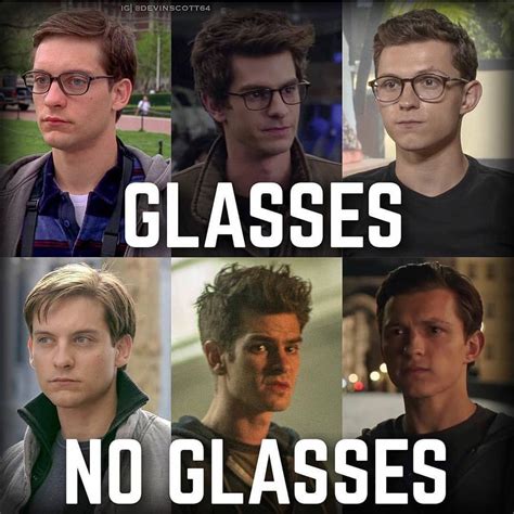 Which Peter Parker Looks The Best With And Without Glasses Follow For