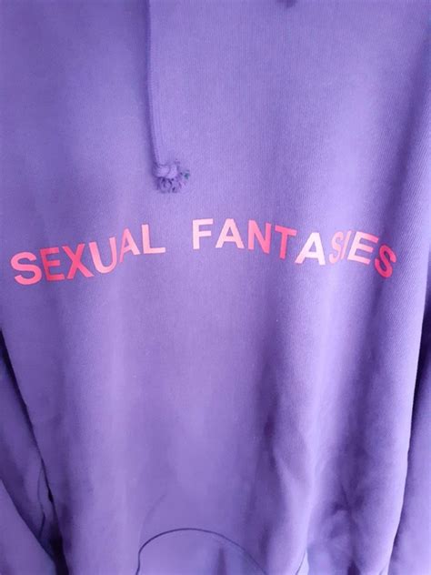 vetements vetements sexual fantasies purple zip up hoodie grailed