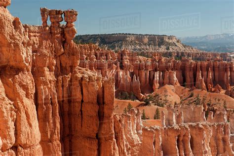 Hoodoo Rock Formations In Bryce Canyon National Park Utah Usa Stock