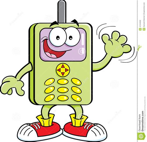 Cartoon Cell Phone Stock Vector Image 41244592