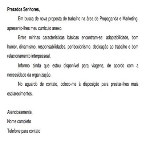 Maybe you would like to learn more about one of these? Modelo de carta de apresentação para currículo
