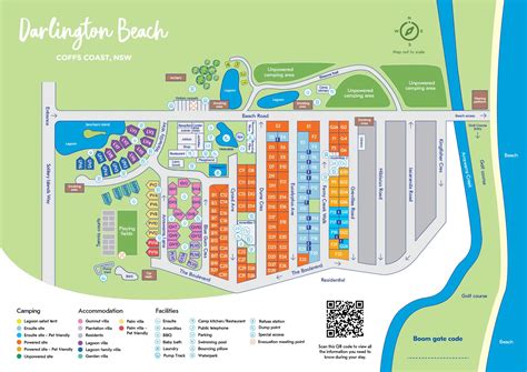 Park Map Nrma Darlington Beach Holiday Resort