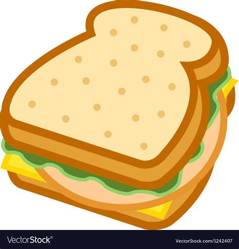 Sandwich Royalty Free Vector Image Vectorstock