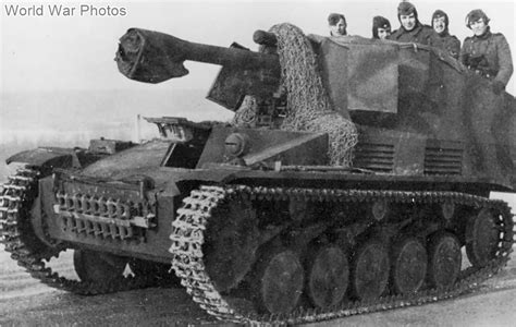 Light Field Howitzer On Panzer Ii Chassis Wespe World War Photos