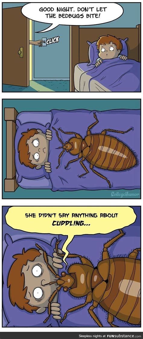 Bedbug Cuddles Funsubstance Bed Bugs Bed Bug Bites Funny 
