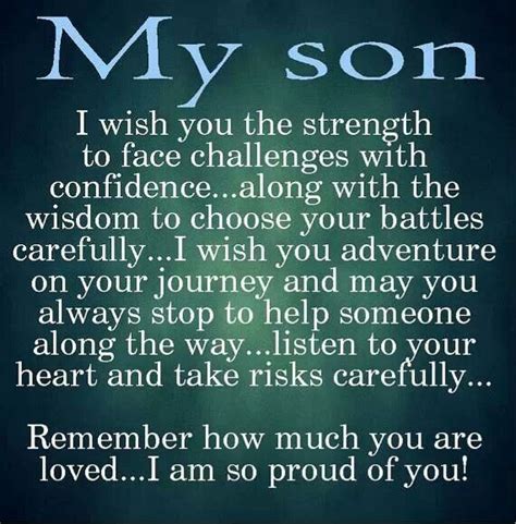 Proud Of Son Quotes And Sayings Quotesgram