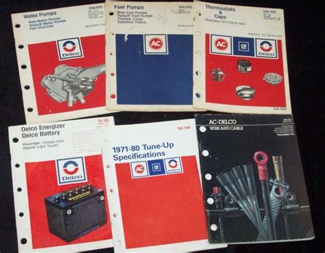 Complete Set Ac Delco Parts Catalog 1950s To 1980s 18 Catalogs Ebay
