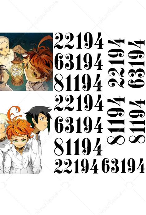 The Promised Neverland Numbers Ray The Promised Neverland Mirror Ray