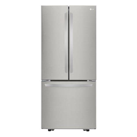 lg electronics 21 8 cu ft french door refrigerator in stainless steel lfcs22520s the home depot