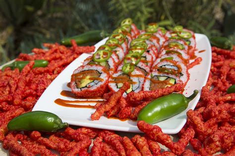 Order from hot & roll (kl gateway) online or via mobile app we will deliver it to your home or office check menu, ratings and reviews pay online or cash on delivery. The Flamin' Hot Cheetos Sushi Roll - Harrah's Resort SoCal