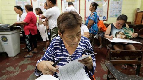 Millions Vote In Philippine Elections Crucial To Duterte