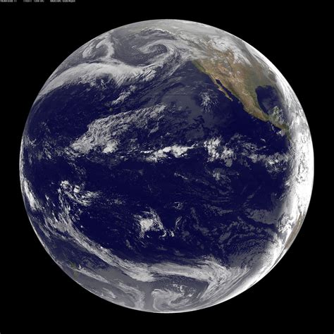Goes 11 Satellite Sees Pacific Ocean Basin After Japan Qua
