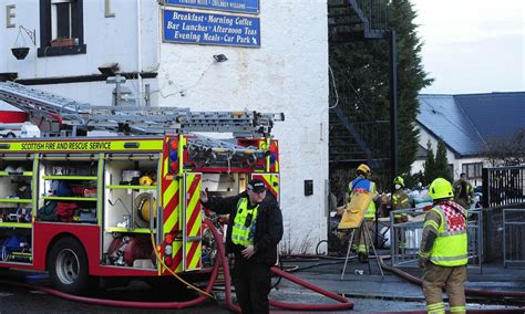Emergency Services Called To Abandoned Fife Hotel After Fire Breaks Out