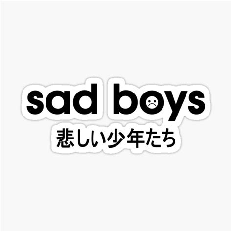 Sad Boys Sticker By Jenkii Redbubble