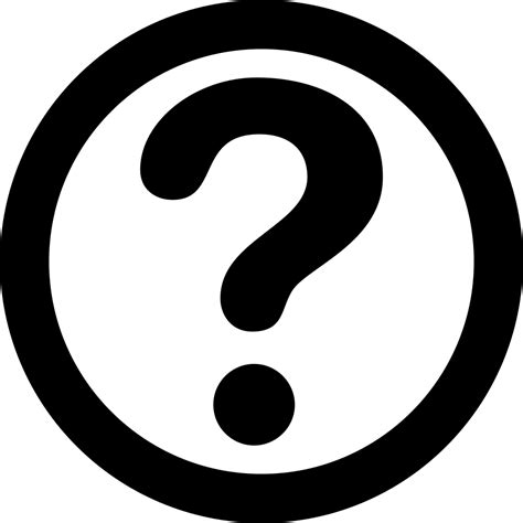 Question Mark In A Circle Outline Svg Png Icon Free