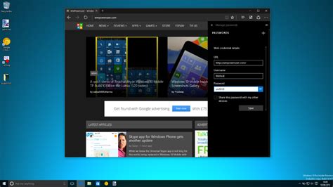 100% safe and virus free. Microsoft Edge now has a password manager on Windows 10 ...