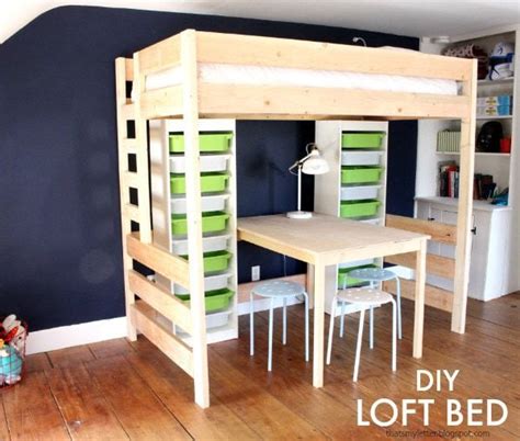 Loft bed using french cleats and cable. DIY Loft Bed with Lego Storage & Work Space - Jaime Costiglio