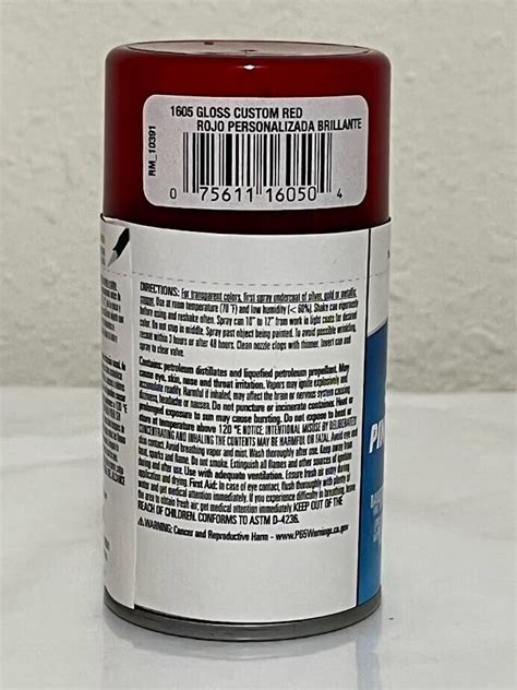 Testors Spray Paint Gloss Custom Red 1605t Transparent Enamel 3oz