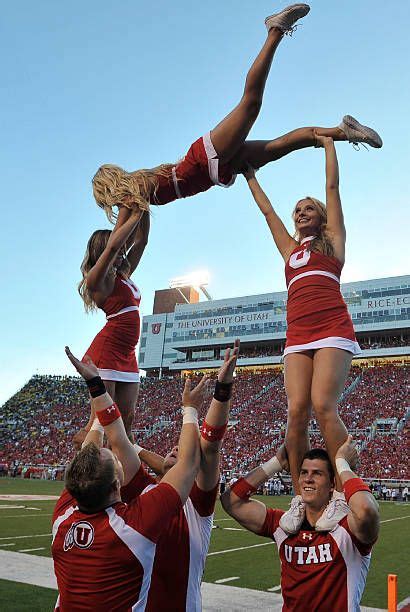 383 University Of Utah Cheerleaders Photos And Premium High Res