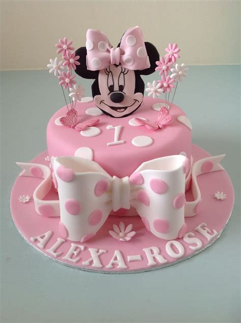 Mini Mouse 1st Birthday Cake Mini Mouse Birthday Cake Mini Mouse 1st Birthday Minnie Mouse