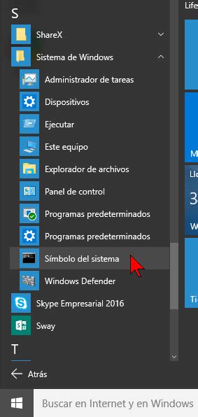 Como Abrir Símbolo De Sistema En Windows 10 Tutorial