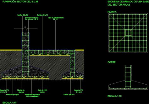 Isolated Footing Detail Dwg Detail For Autocad • Designs Cad