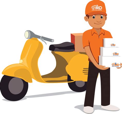 Food Delivery Scooter Png Download Image Png Arts