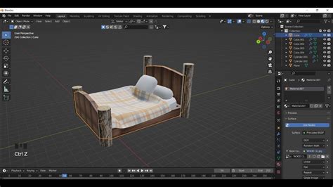 how to make a bed in blender youtube