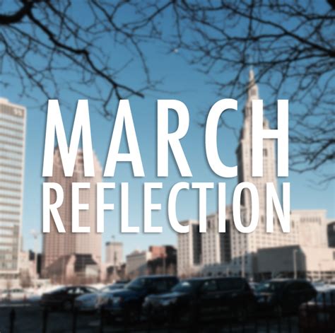 March Reflection — Life According To Francesca