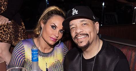 law and order star ice t s wife coco looks mind blowing rocking a tight striped pink dress