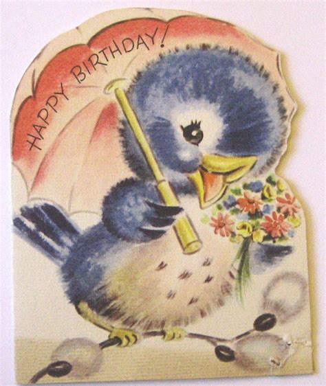 Vintage Birthday Card Happy Birthday Vintage Birthday Cards Happy