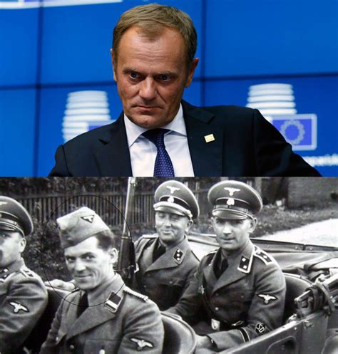 'today, evil rules in poland and we are ready to fight against this evil.' photograph: Donald Tusk accuses Poland of being Putin's puppet. WW2 ...