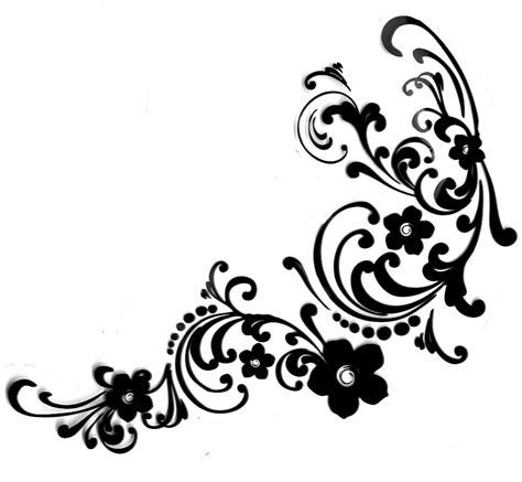Floral Flourish Clip Art Clip Art Library