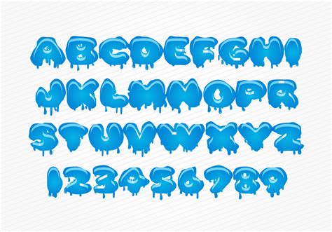 Free Vector Water Font Download Free Vector Art Stock Graphics And Images