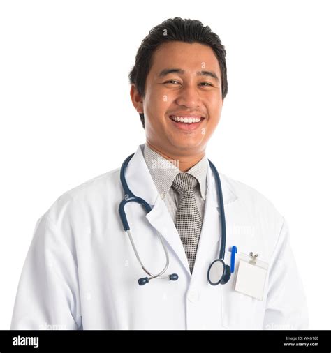 Portrait Of Handsome Southeast Asian Male Medical Doctor Smiling