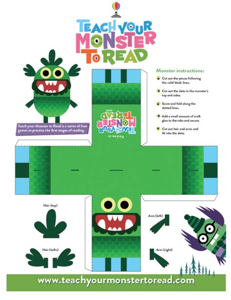 Make Your Own Monster Teach Your Monster To Read