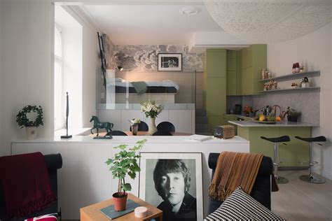 Small Studio Apartment In Stockholm With Sleeping Loft Idesignarch