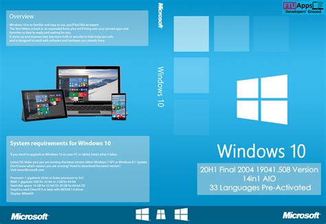 Download Windows 10 20h1 200419041508 14 Aio 33 Multilanguage X86
