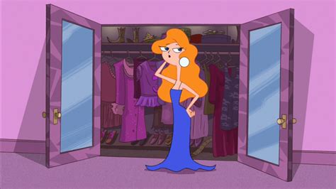 Image Candace Tries On A Blue Gown Phineas And Ferb Wiki