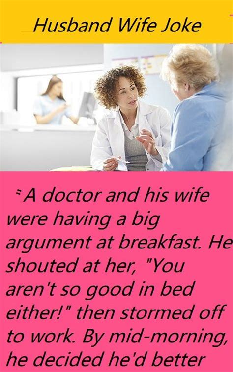 Doctor And His Wife Wife Jokes Wife Husband Jokes Husband Jokes