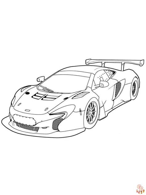 Drawing Mclaren Coloring Page Make Wonderful World With Coloring My