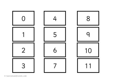 Number Cards 0 35 Bandw Free Teaching Resources Print Play Learn