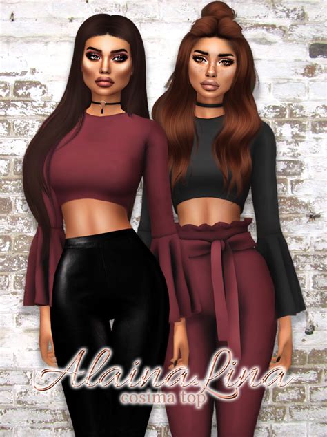 Cosima Top Alainalina Sims 4 Updates ♦ Sims 4 Finds And Sims 4 Must